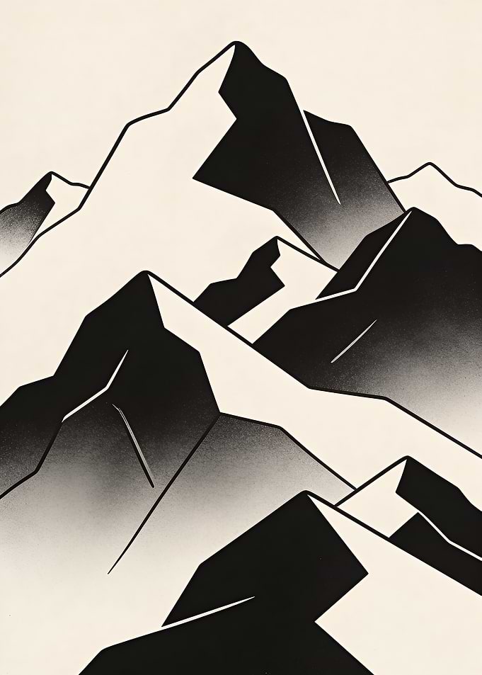Stylized Mountain Peaks
