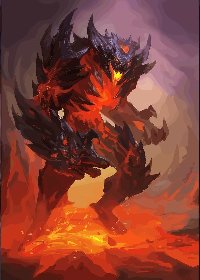 Fiery Lava Monster