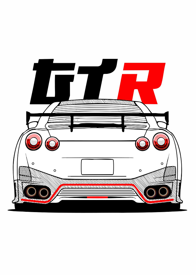 Nissan GT-R Rear View