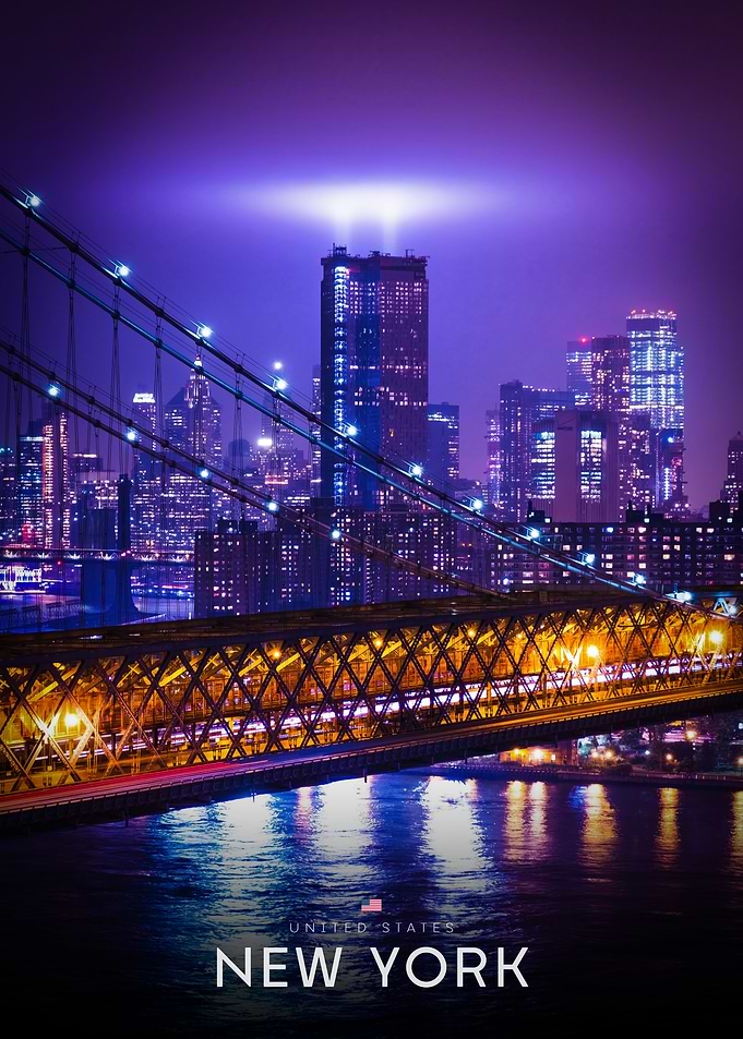 New York City Skyline at Night