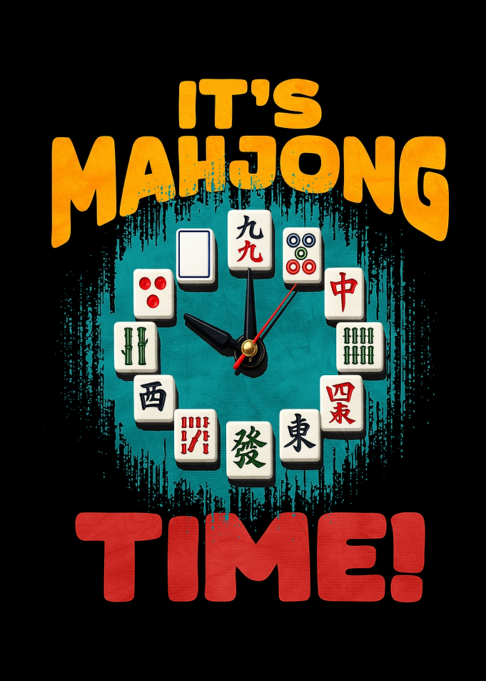 Mahjong Clock It's Mahjong Time