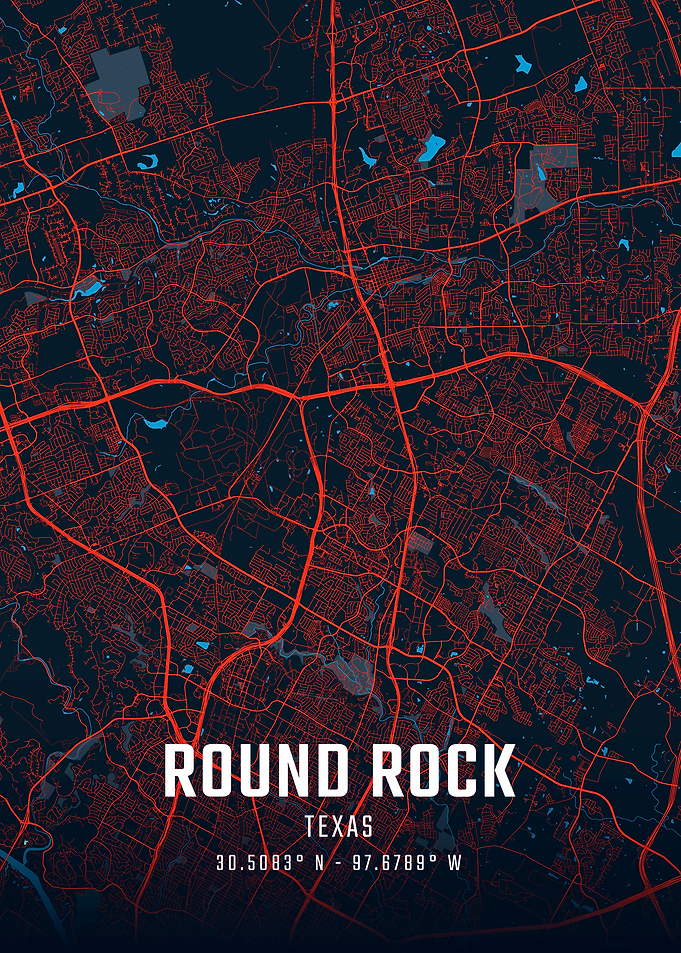 Round Rock Texas City Map