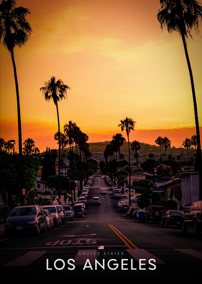 Los Angeles Street at Sunset