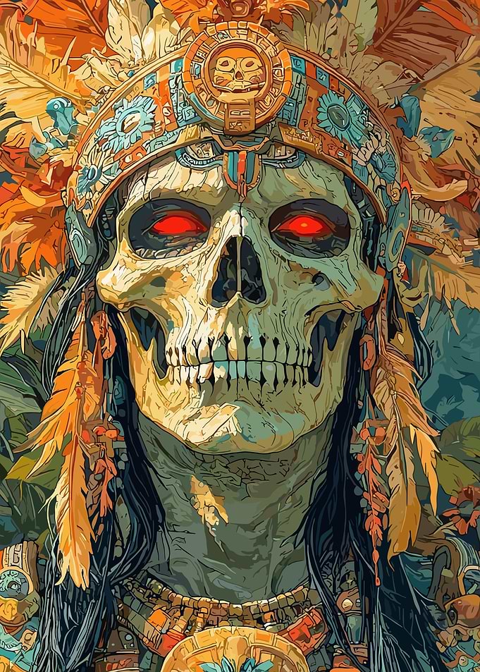Aztec Skull Warrior