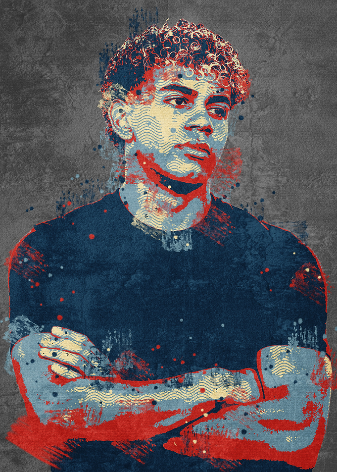 Pop Art Portrait footballer
