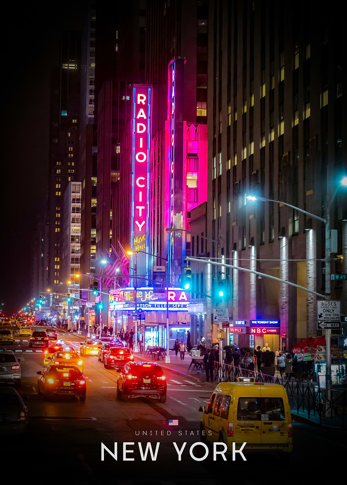 Radio City Music Hall at Night