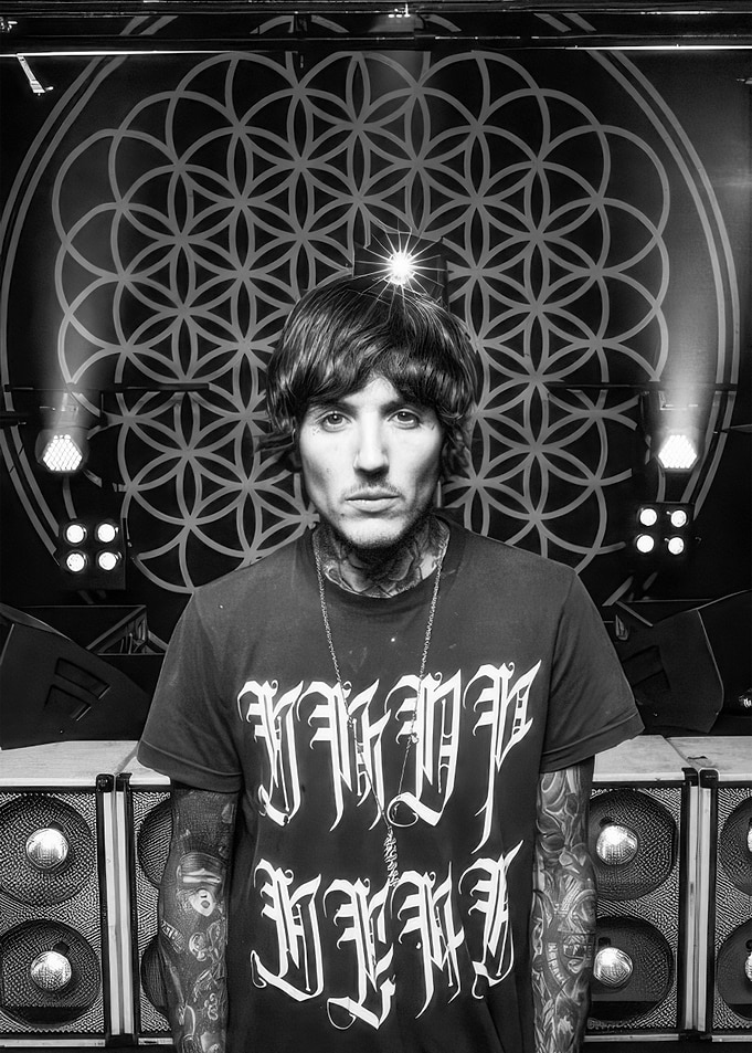 Oli Sykes in Black and White