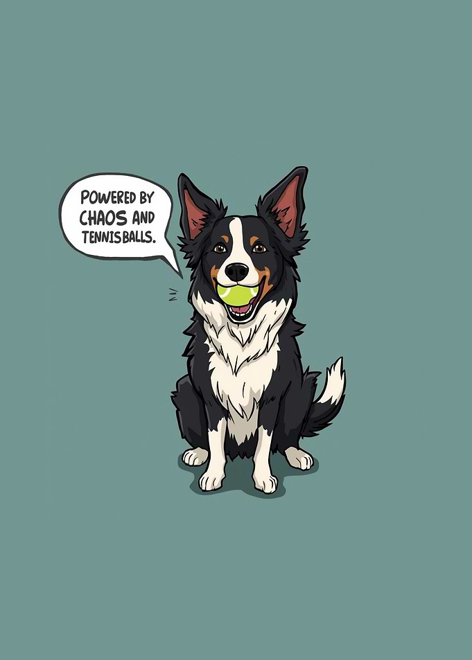 Border Collie Tennis Ball Power