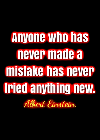 Albert Einstein quote about mistakes