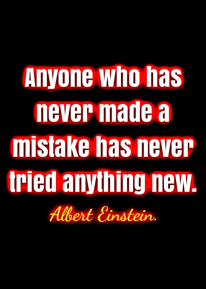 Albert Einstein quote about mistakes