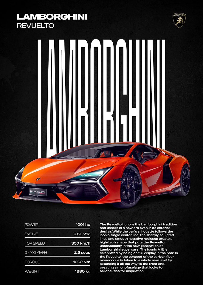 Lamborghini Revuelto Poster