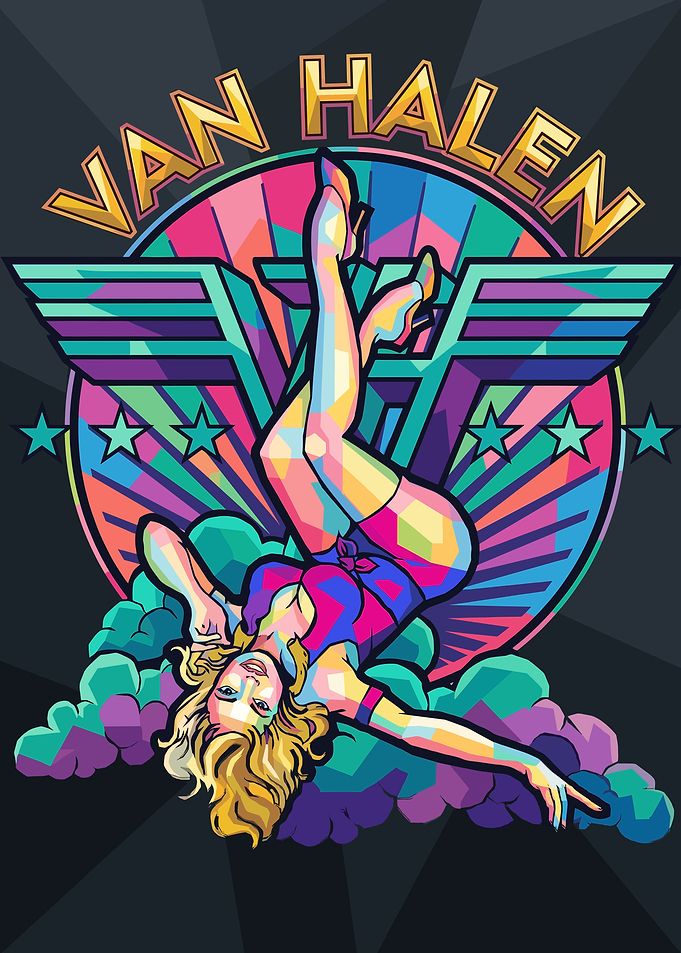 Van Halen Pop Art Pin-up