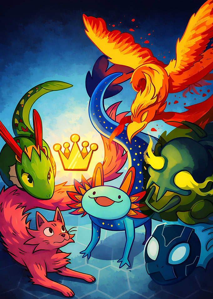 Mythical Creatures and a Crown