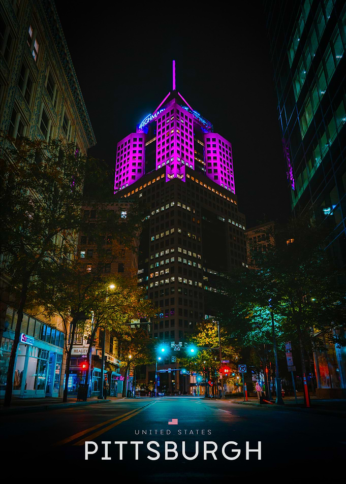 Pittsburgh Cityscape at Night