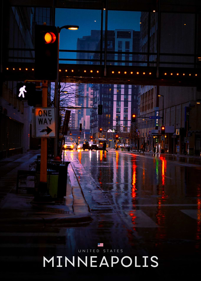 Minneapolis Cityscape at Night
