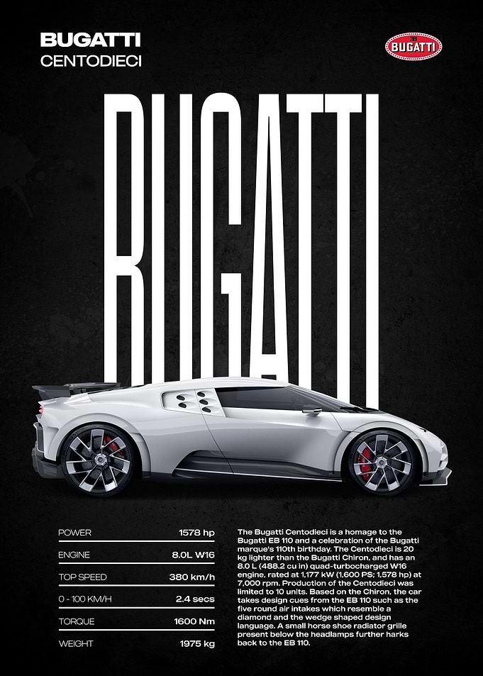 Bugatti Centodieci Supercar