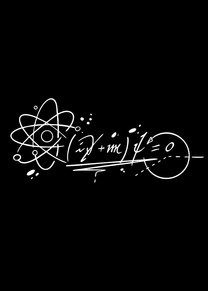 Physics Equation with Atom Symbol