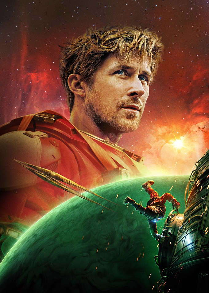 Astronaut on a green planet