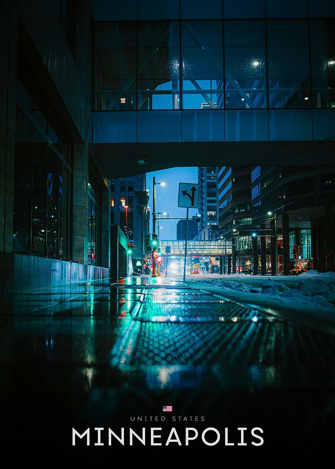 Minneapolis Cityscape at Night