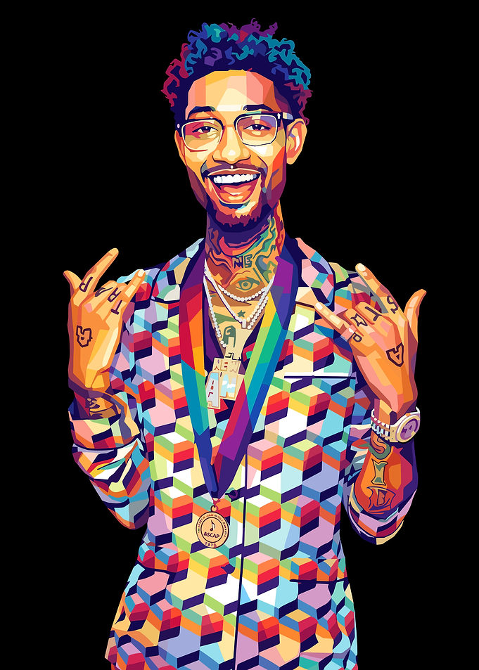 Pop Art Portrait of PnB Rock