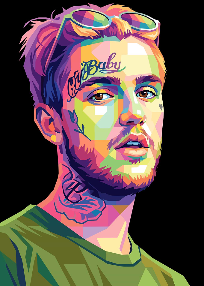 Pop Art Portrait of Lil Peep