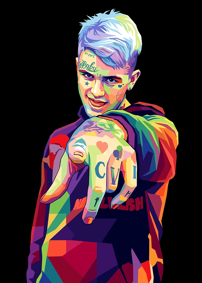 Pop Art Portrait of Lil Peep