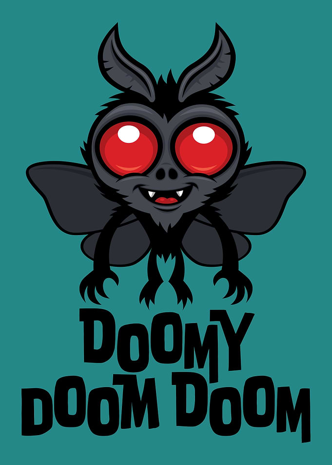 Doomy Doom Doom Cute Mothman Cryptid