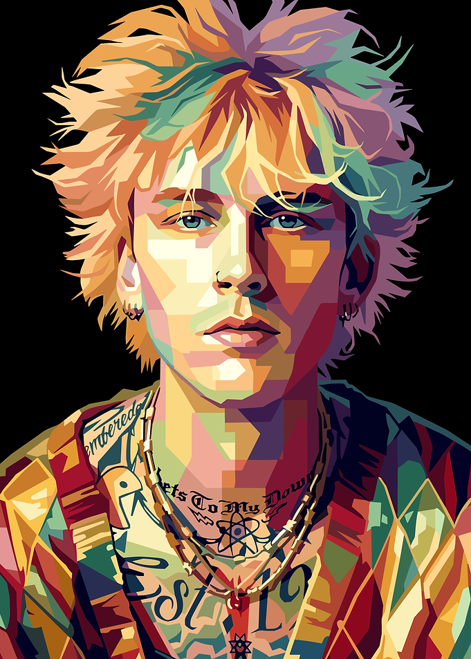 Machine Gun Kelly Pop Art Portrait