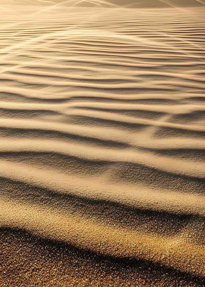 Desert Sand Dunes at Sunset
