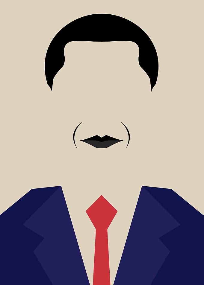 Minimalist Obama Portrait