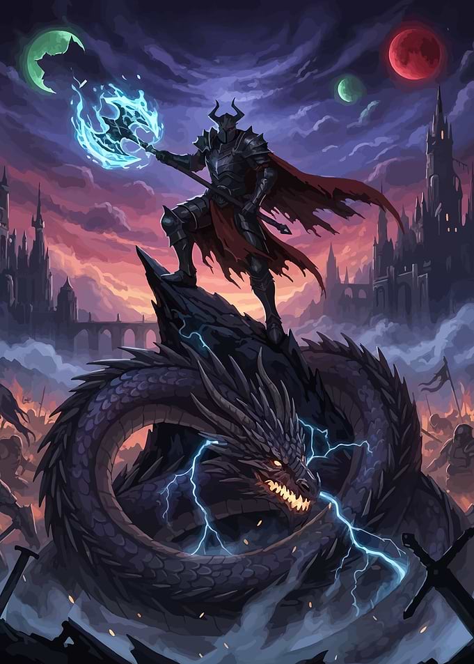 Dark Knight and Dragon