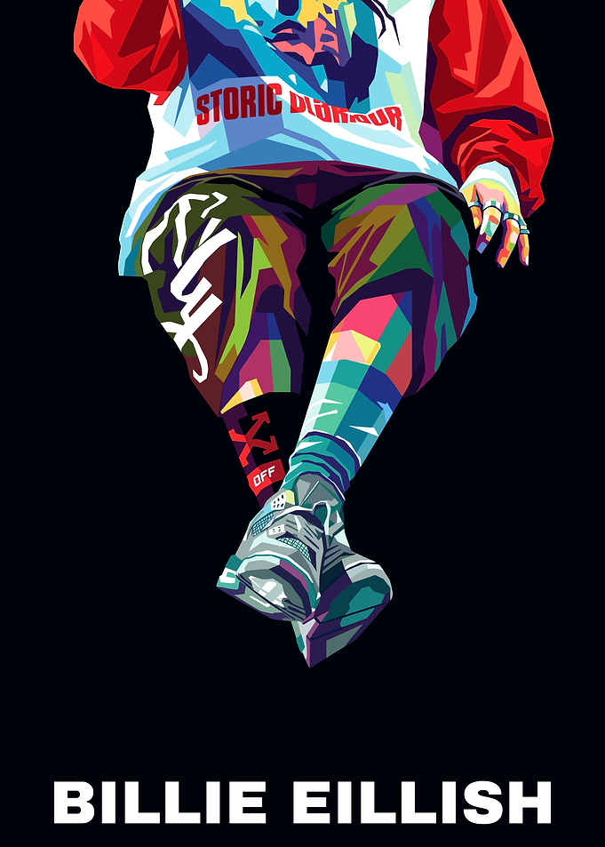 Billie Eilish Pop Art Portrait