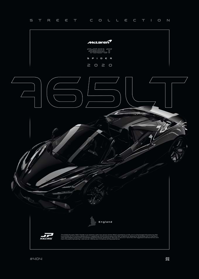 McLaren 765LT Spider 2020 Black Series