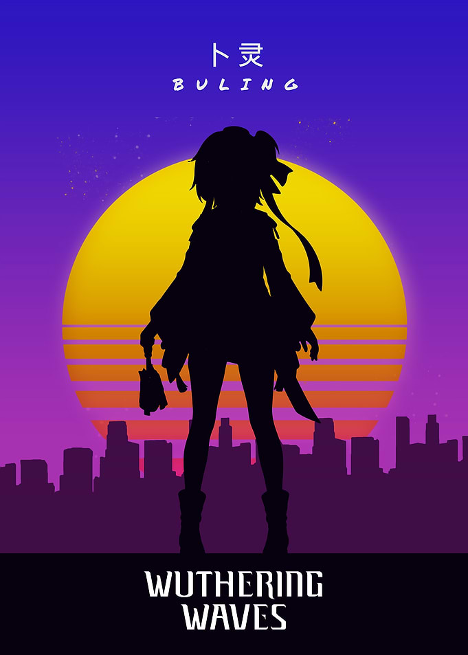 Wuthering Waves Buling Silhouette Poster