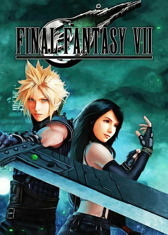 Final Fantasy VII Cloud and Tifa