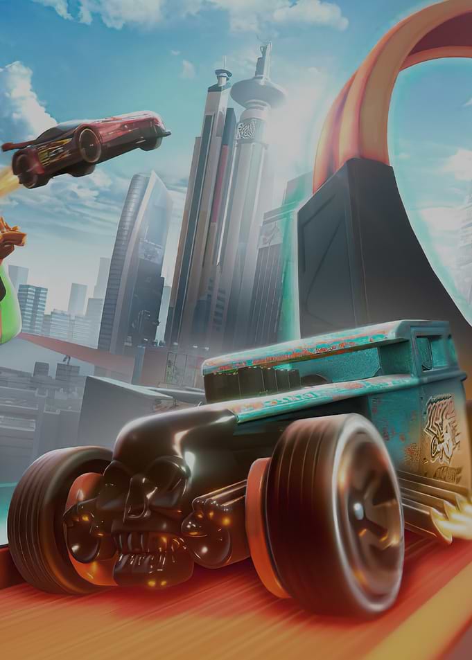 Hot Wheels Skull Car Racing