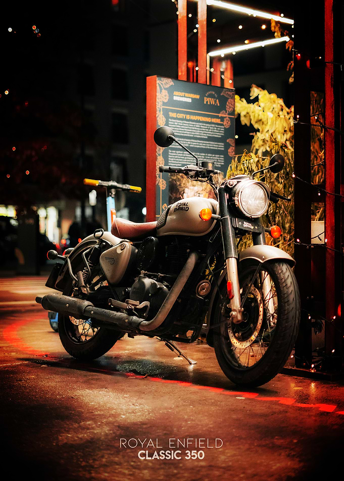 Royal Enfield Classic 350 Motorcycle Poster