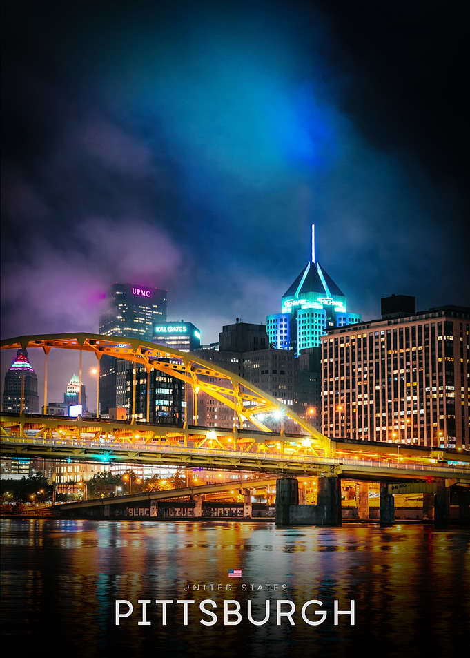 Pittsburgh Cityscape at Night