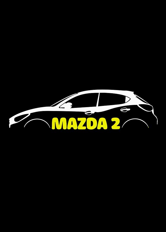 Mazda 2 Car Silhouette