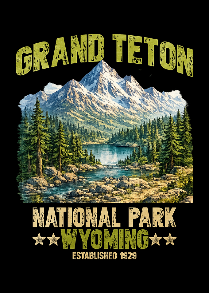 Grand Teton National Park Vintage Poster