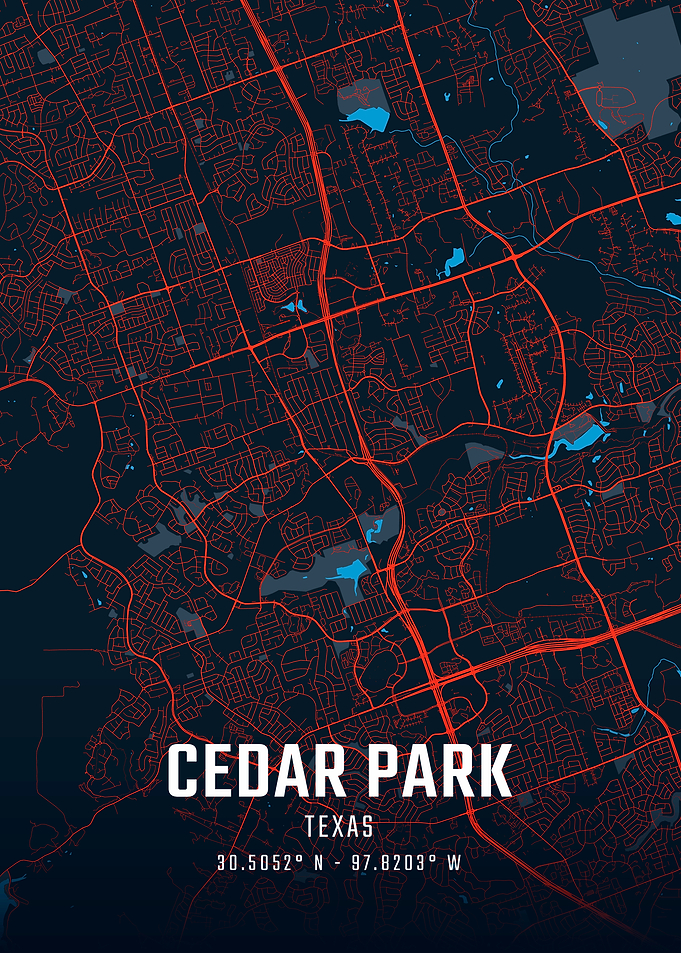 Cedar Park Texas City Map
