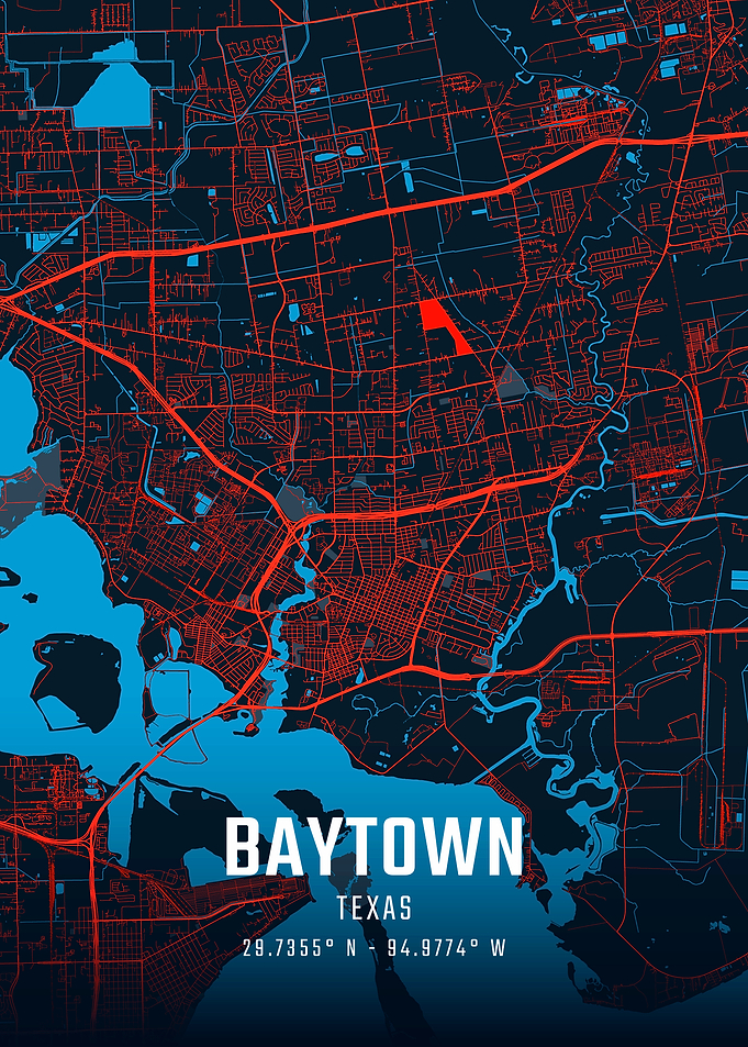 Baytown Texas City Map