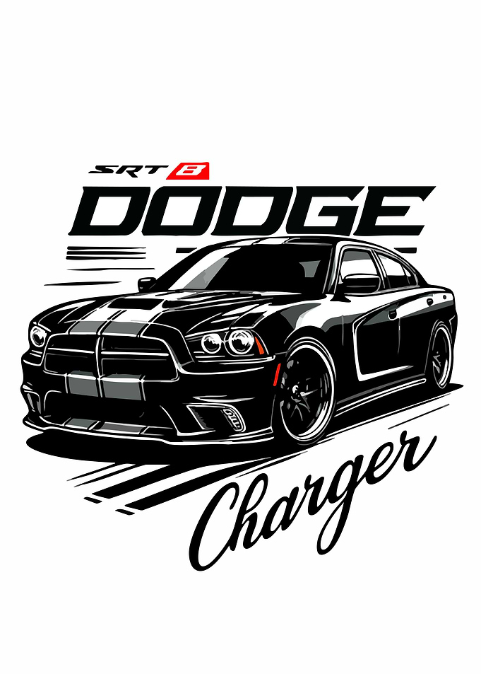 Dodge Charger SRT 8 Car Art