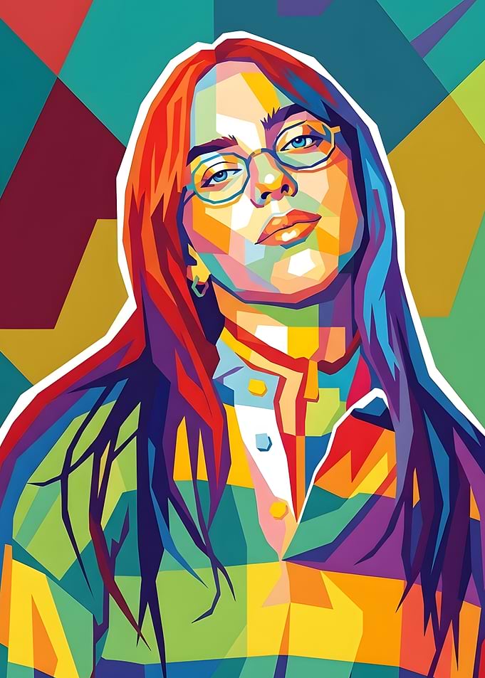 Billie Eilish Pop Art Portrait