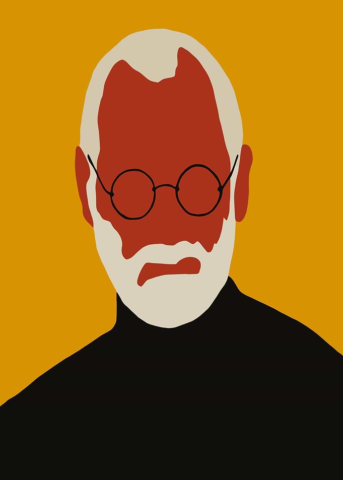 Minimalist Portrait of Bill Gate