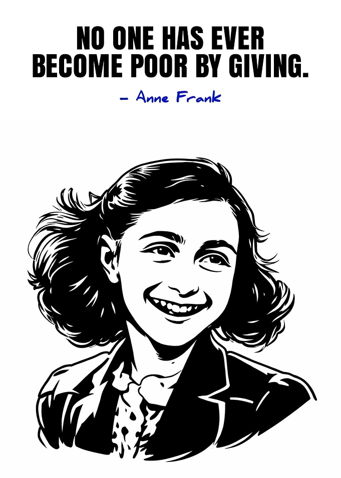 Anne Frank Quote Illustration
