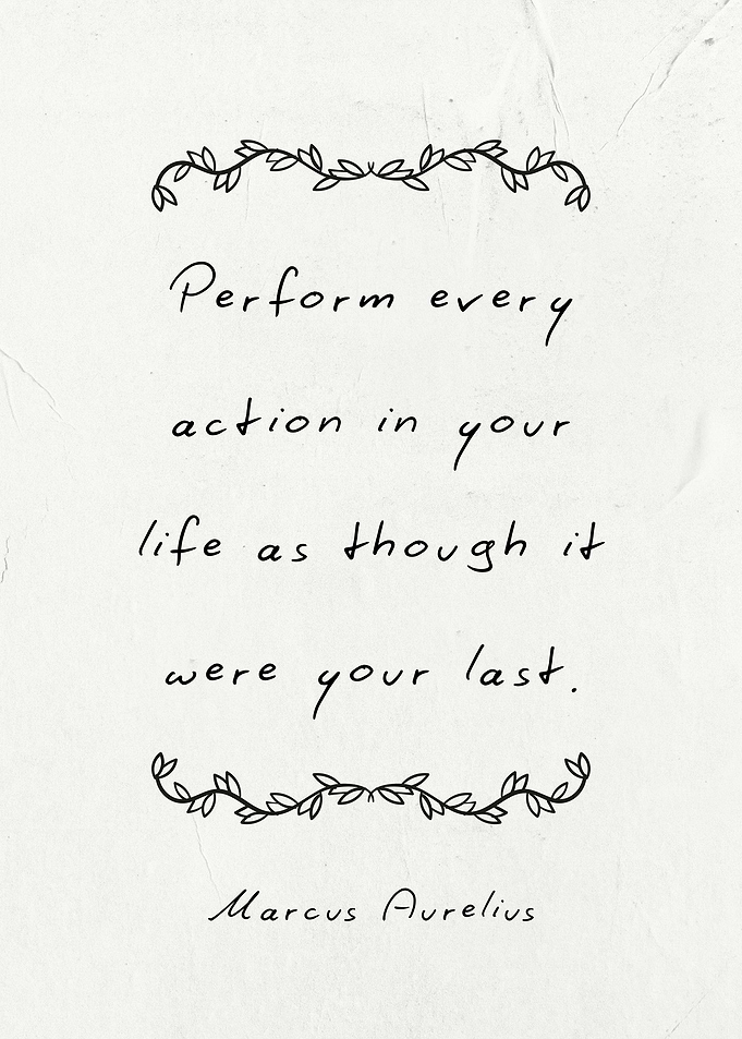 Marcus Aurelius Carpe Diem