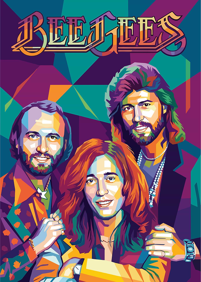 Bee Gees Pop Art Portrait