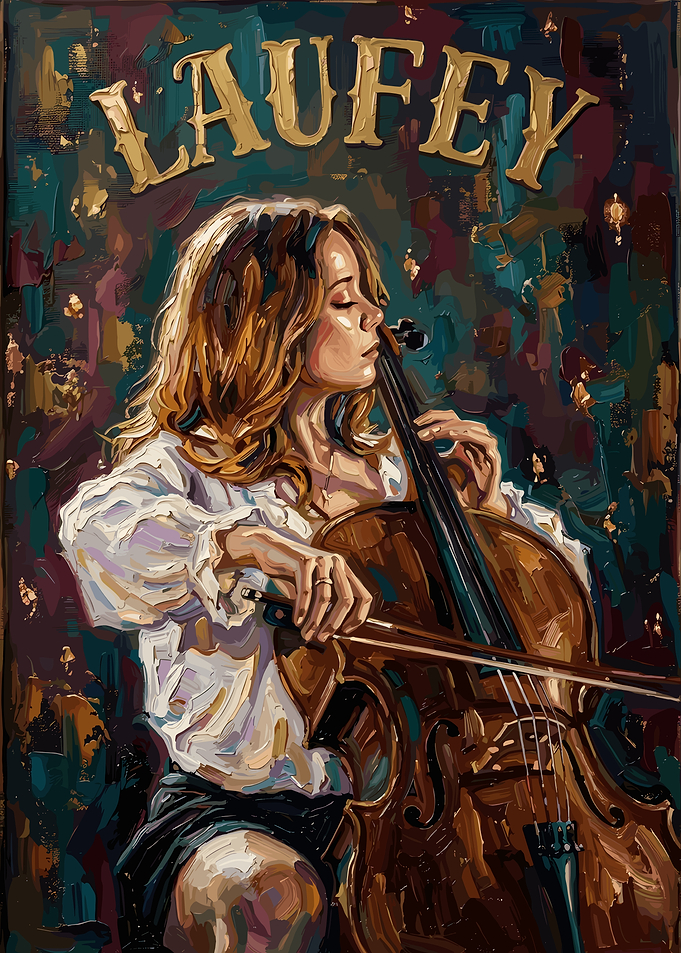 Laufey Playing Cello