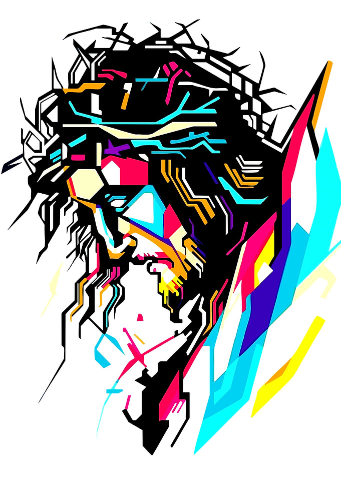 Jesus Christ Pop Art Portrait
